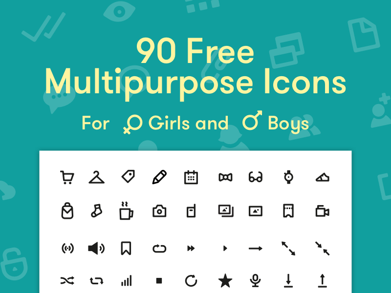 90 Free multipurpose icons