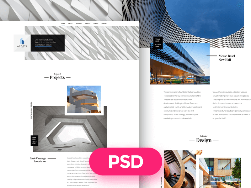 Architecture Template PSD