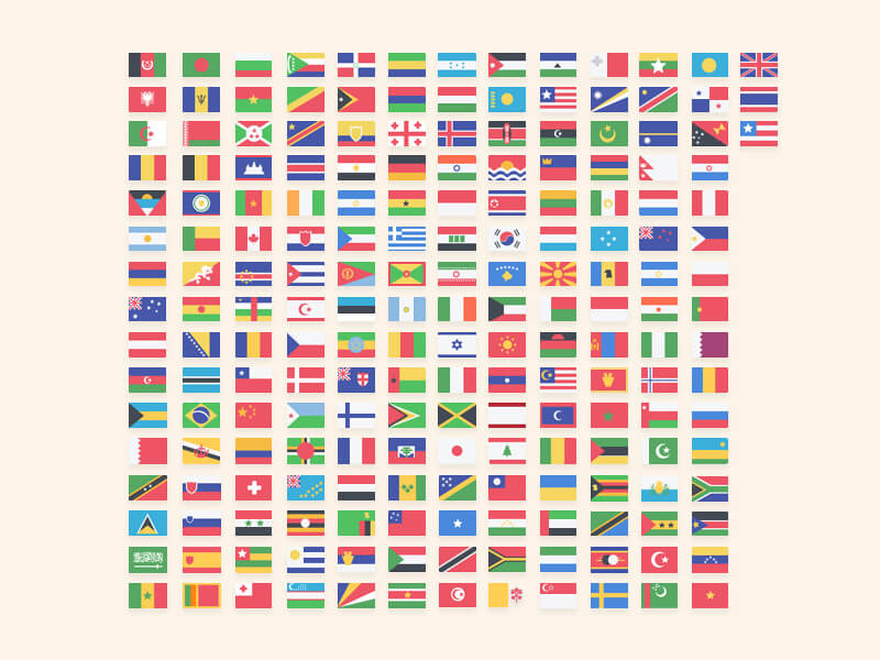 Download Country Flags PSD