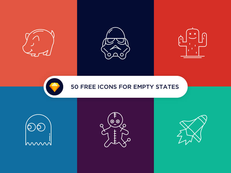 50 free icons for empty states