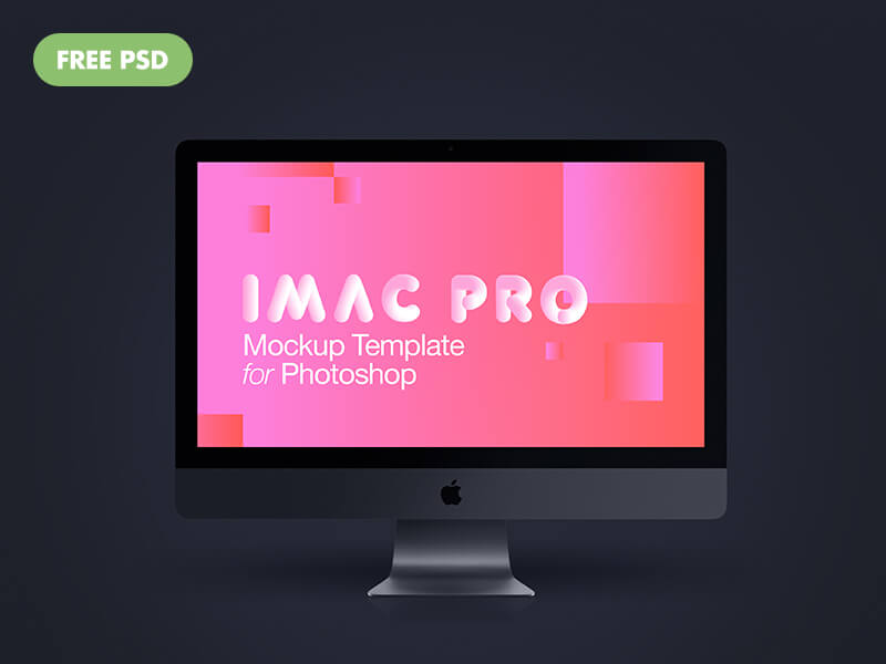 Imac Pro New 2017 Dark Grey PSD