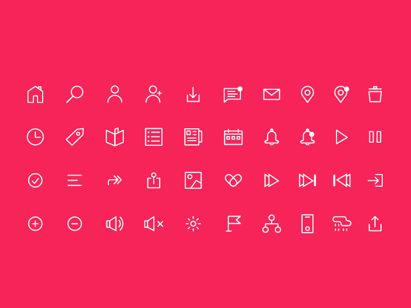 60+ icons set