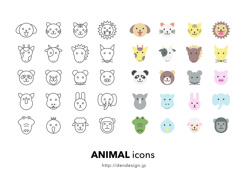 Animal Icons sketchapp