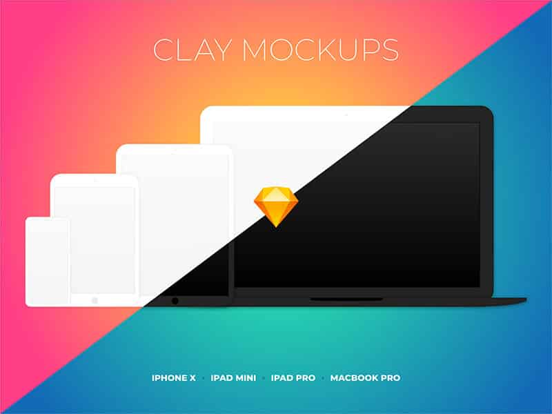 Clay Device Mockups Sketchapp