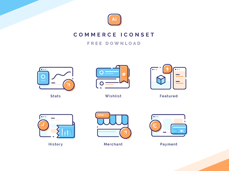 Commerce Iconset FREE Ai